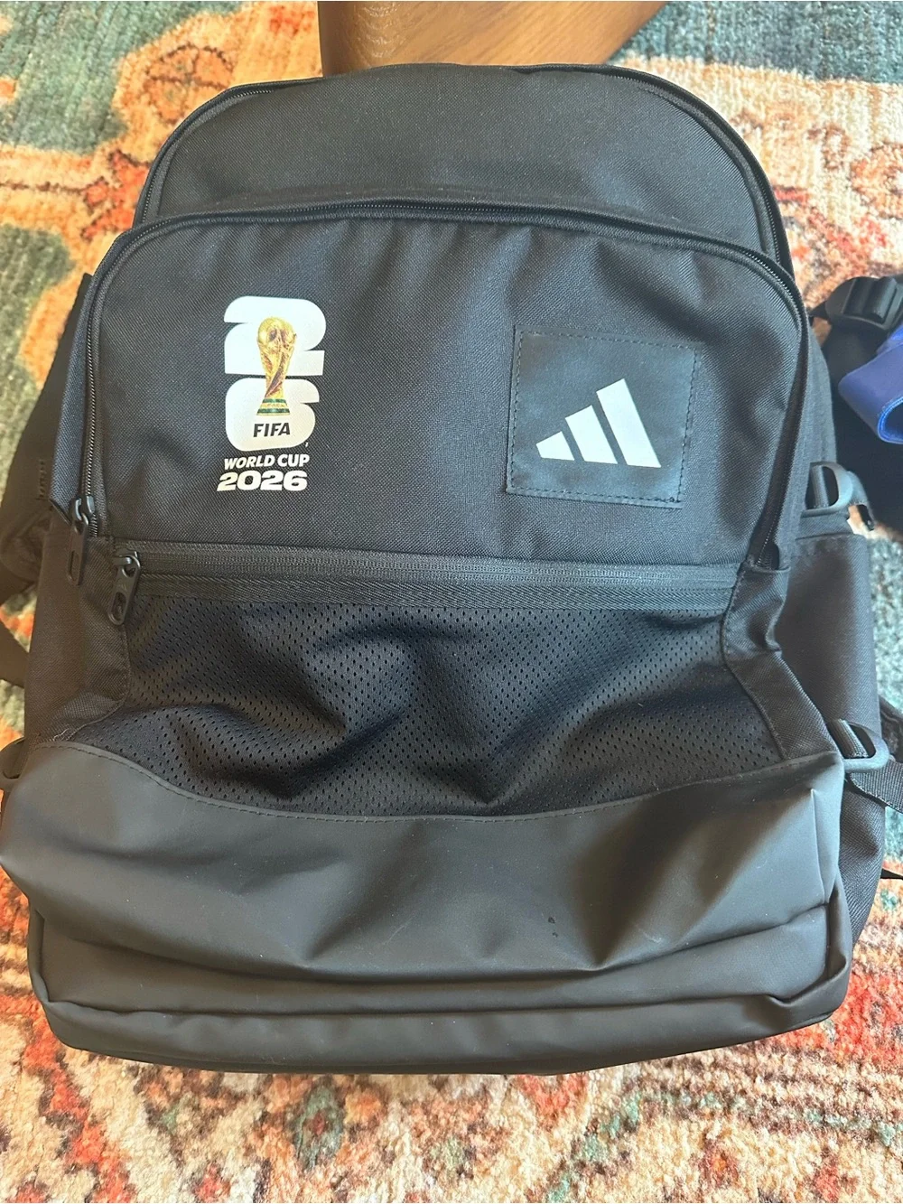 adidas Black Men's Backpack with FIFA World Cup 2026 Logo